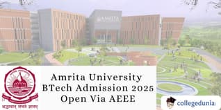 Amrita University BTech Admission 2025 Open Via AEEE; Exam Slot Booking Live